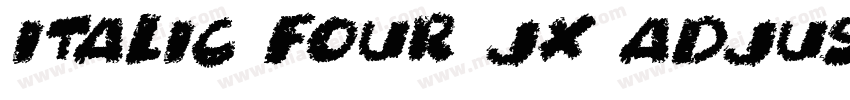 Italic four jx adjust字体转换